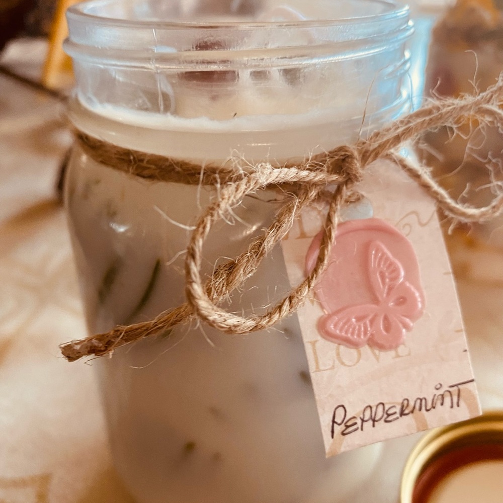 DIY|Organic Aromatic |Botanic Soy Candle |Essetial oil| - Picture 4 of 6